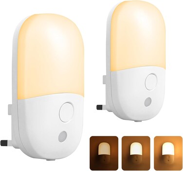 Baytion LED Night Light 0.5W Warm Yellow Light 2PCS
