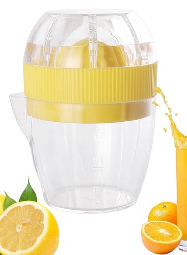 Squeezer,Small Hand Juicer Squeezer With Measuring Cup and Strainer - Kitchen Gadgets, Citrus Press, Multifunctional Fruit Squeezer For Lemon Lime Orange