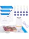 KOSBON Luvbestaken 42 PCS Sous Vide Vacuum Sealer Set - 30 Reusable Bags, 5 Clips and Sealing Clips for Anova, Joule Cookers