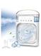 HOUMT Air Cooler Fan, Portable Air Conditioner Fan, Mini Evaporative Cooler 3 Spray Modes 7 Colors LED Light USB Powered Desktop Cooling Misting Fan 3 Speeds,360&deg;Adjustable, for Office, Home (White)