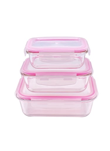 FEELINGS GLASS STORAGE 400+640+1040ML - 3PCS SET