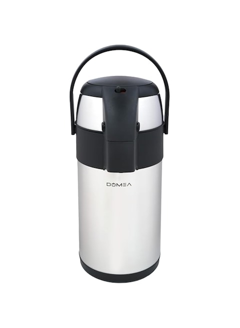 DOMEA Airpot Flask, 3 L, Insulated Hot And Cold Beverage Dispenser, 12 Hours Heat Retention, Pump Action Thermal Flask For Home, Office &amp; Events