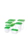 17-Piece Food Container Set Green 18.5cm