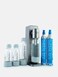 bubblebro Origin Sparkling Water Maker Family Pack - Comes with 2 x 60L CO₂ Cylinders, 1 x additional 1L BPA-Free Bottle with 2 x 500ML BPA-Free Bottles - Easy to Use Sodamaker Machine (Metallic Grey)