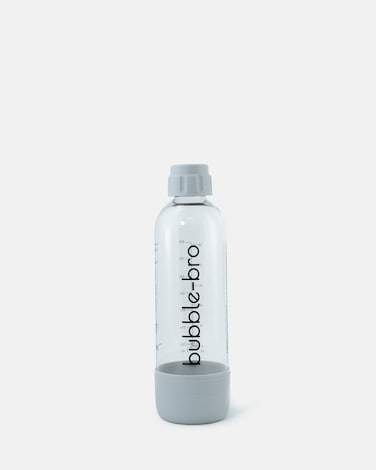 bubblebro 1L BPA-Free Bottle - for use with bubblebro Origin Sparkling Water Maker (Grey)