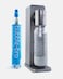 bubblebro Origin Sparkling Water Maker Starter Kit - Comes with a 1L BPA-Free Carbonating Bottle and a 60L CO₂ Cylinder - Enjoy Fresh Sparkling Water Anytime, Anywhere (Metallic Grey)