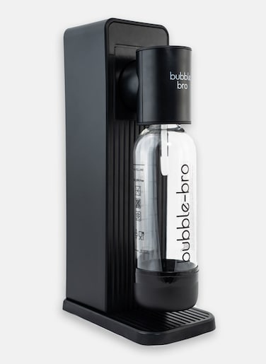 bubblebro Origin Soda Maker Machine - No CO₂ Cylinder Included - Comes with a 1L BPA-Free Carbonating Bottle - Enjoy Fresh Sparkling Water Anytime, Anywhere (Black)