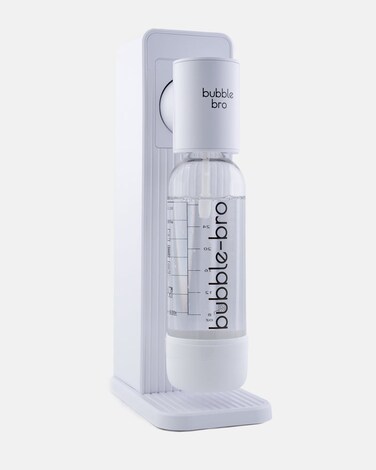bubblebro Origin Soda Maker Machine - No CO₂ Cylinder Included - Comes with a 1L BPA-Free Carbonating Bottle - Enjoy Fresh Sparkling Water Anytime, Anywhere (White)