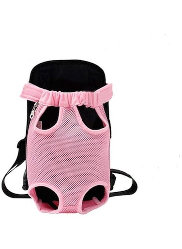 YINGJEE Dog Carrier Pink Legs Out Front Pet Carrier Backpack Comfortable Puppy Bag with Shoulder Strap and Sling for Travel Hiking Camping Outdoor