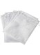 DELFINO Organza Bags Large, 50 Pcs 20 x 30 cm Sheer Drawstring Jewelry Pouches Christmas Favor Gift Bags for Birthday and Wedding, Party, Christmas, Gift Packaging, Shower Party (White)