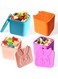 Bento Box Accessories, 4-Pack Silicone Dips Containers, Leakproof Salad Dressing Containers for Kids, 4.3oz/128ml Snack Condiment Containers with Lids, Sauce Cups for Lunch and Picnic