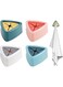 Towel Hook, Self Adhesive Wall Hand Towel Rack Triangular Plastic Rag Storage Rack for Bathrooms, Kitchens and Homes, Cabinets - Pack of 4