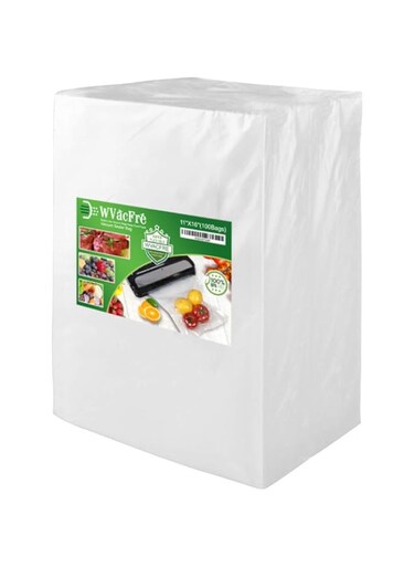 WVacFre 100 Gallon Size 11x16Inch Vacuum Sealer Freezer Bags with Commercial Grade,BPA Free,Heavy Duty,Great for Food Vac Storage or Sous Vide Cooking