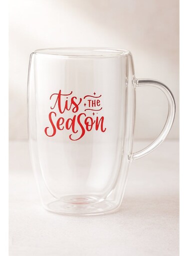 the Love Tis the season, Double Wall Glass