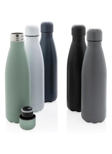 Hans Larsen Water Bottle - 500 ml Vacuum Insulated Water Bottle   Double Layer Stainless Steel, Leak Proof water bottle with premium look (Black, 3)
