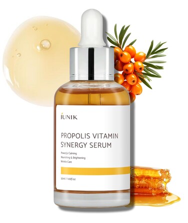 IUNIK Propolis 70% Vitamins 17% Synergy Serum - Centella Asiatica Calming Soothing Deep Nourishing for Dry Dull Spot Hyperpigmentation Sensitive Acne-prone Skin No Pore Clogging Korean Skincare