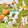 16Pcs Bunny Decor Easter Aquarium Decorations Resin Mini Easter Rabbit Figurines Ornaments Set Landscape Ornament Figurine for Holiday Fish Tank Supplies Table Decor