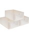 3Pcs Linen Storage Bins : Closet Organizers and Storage with Clear Window Foldable Large Storage Closet Baskets for Organizing Clothing Toys Books Shelves