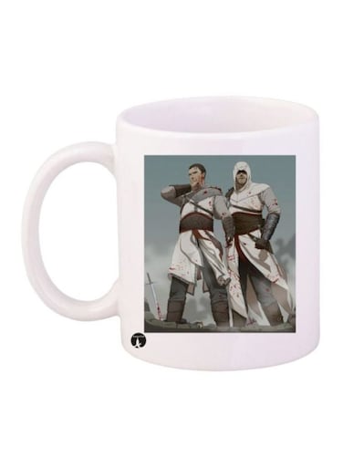 Assassin's Creed Printed Coffee Mug White/Grey/Blue