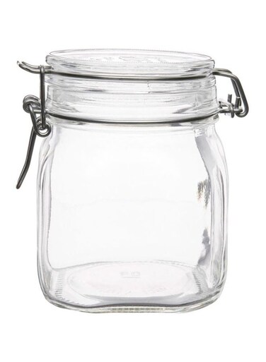 Fido Clip Jar Clear/Silver
