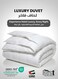 Luxury Hotel Duvet 160X220 cm &acirc;&euro;&ldquo; Ultra Soft Comforter, Premium Quality, Down Alternative Filling, All Season Duvet Cover Insert , Made in UAE