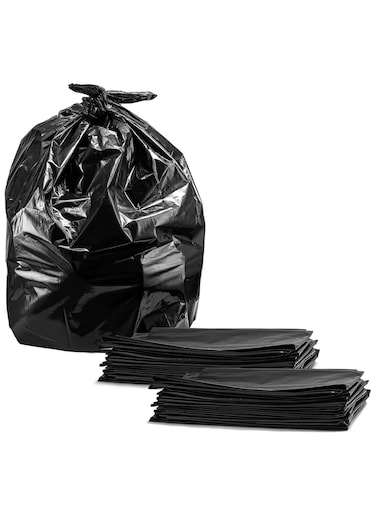 Home Smart Garbage Plastic Bags Pack of 20 Pcs + 20 Pcs Free Black Color Good for Kitchen Home Garden and Outdoor Activity (60 x 90 cm) Pack