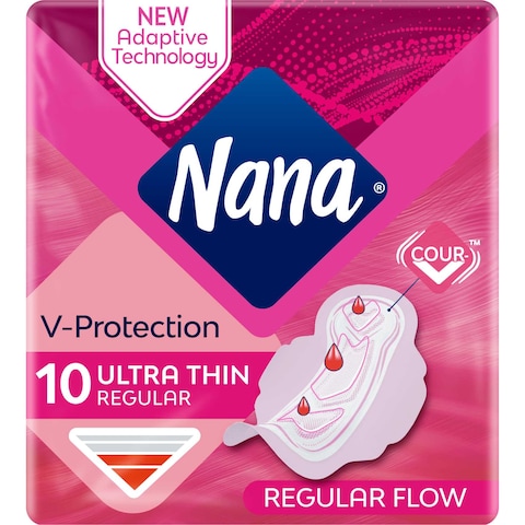 Nana Ultra Thin Regular Sanitary Pads with Wings 20 Pads
