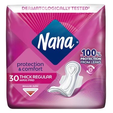 Nana Maxi Regular Thick Sanitary Pads with Wings 30 Pads