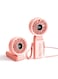 JISULIFE Handheld Fan Life7,2024 Powerful Portable Fan with LED Display,3600mAh,150&deg;Folded,5 Speeds,Lanyard[13Hrs Max Cooling]3-IN-1 Hand/Desk/Neck Fan,Summer Essentials for Travel,Concert,Lash(Pink)