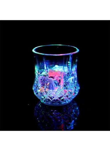 Light Up Cups,[1 PCS] Automatic Water Activated LED glowing wine glasses Liquid Activated Multicolor LED Glasses