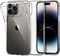 Muzz Crystal Clear Case for iPhone 14 Pro Max, Silicone, TPU Material, Ultra Thin, Transparent (iPhone 14 Pro Max)