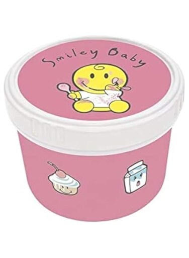 Zak Designs,Smiley,Baby Boy Snack Box,High Quality Plastic,Easy To Use Suitable For Kids,Modern Design,Multi-Colour