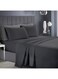 Xclusives Queen Bed Sheet Set Dark Grey &acirc;&euro;&ldquo; 4 Piece Bedding Set, 230 &Atilde;&mdash; 260 cm, Soft Brushed Microfiber Bed Sheets, 40 cm Deep Pocket, Wrinkle &amp; Fade Resistant