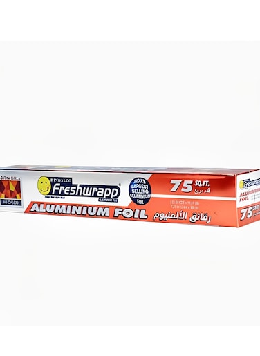 Aluminium Foil For Wrapping, Cooking, Freezing and Storing - Keeps Food Home Fresh - 75 sq ft