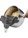 Kitchen Gizmo Snap N Strain Pot Strainer and Pasta Strainer - Adjustable Silicone Clip On Strainer for Pots, Pans, and Bowls - Gray