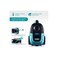 Bagless Vacuum Cleaner &ndash; 2500W, Remote Handle, LED Display, Auto Cord Rewind, Black/Turquoise