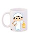 Prayer Time Printed Coffee Mug White/Yellow/Brown