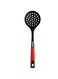 Delcasa DC1678 Nylon Skimmer Slotted Spoon Skimmer and Strainer Spoon Ergonomic Heat Resistant Handle, Comfortable Grip Strainer Ladle for Kitchen Non Stick Design, multi colour