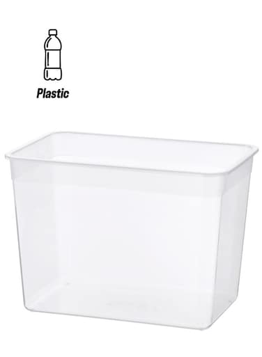 container, large rectangular/plastic10.6 l