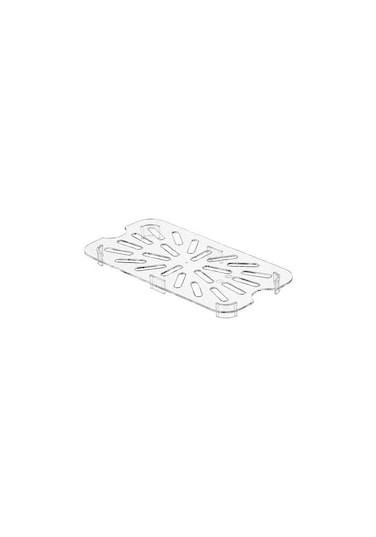 GN 1/4 PC Drain Shelves for GN Containers - 3pcs