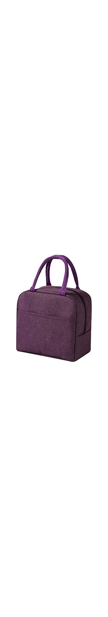 Sulfar Lunch Box Bag, Lunch Bag with Insulated Material for Women, Man, Office, School, College, Beach, Picnic, Fishing, Hiking, Travel, Cooler Tote Bag (Purple)