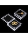 Tazweeq 2Pcs Small Acrylic Jewelry Box with Lid, Clear Gemstone Display Box Container with Automatic Adsorption Clear Top Lids and Sponge Inside For Gemstones, Rings, Necklaces, Bracelets