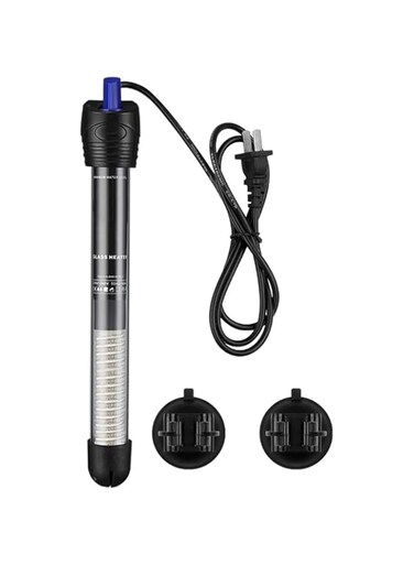 Rubik 25W Aquarium Glass Heater with 2 Suction Cups, High Precision Adjustable Temperature Control Heating Rod for Fish Tank