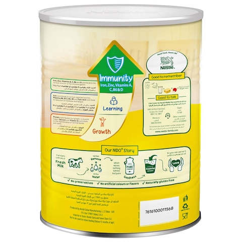 Nestle Nido Fortified Milk Powder 2500g Tin
