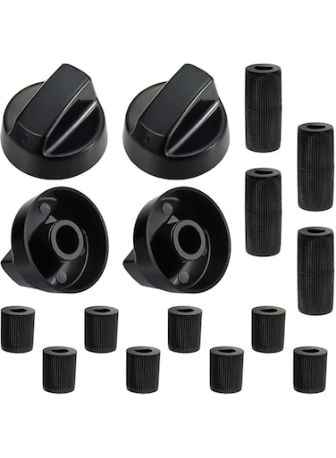 Lonimia Universal Stove Knobs, Universal Control Knob, 12 Pcs ABS Material Sturdy Practical Highly Compatible Multi-function Tool, Suitable for Black Stoves, Ranges, And Ovens