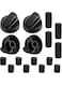 Lonimia Universal Stove Knobs, Universal Control Knob, 12 Pcs ABS Material Sturdy Practical Highly Compatible Multi-function Tool, Suitable for Black Stoves, Ranges, And Ovens