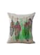 Modern Home Painted Pillowcase Linen Beige 45x45centimeter Combination Beige 45x45centimeter