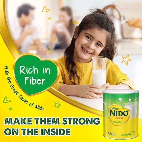 Nestle Nido Fortified Milk Powder Rich In Fiber Tin 400g
