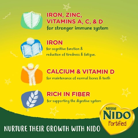 Nestle Nido Fortified Milk Powder Rich In Fiber Tin 400g