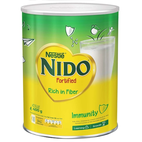 Nestle Nido Fortified Milk Powder Rich In Fiber Tin 400g